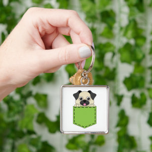 Pocket Pet Dog Keychain