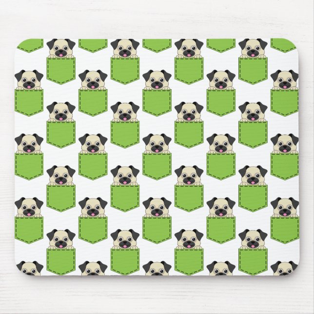 Pocket Pet Dog Pattern Mouse Pad (Front)