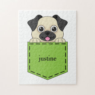 Pocket Pet Dog Personalize Jigsaw Puzzle