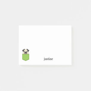 Pocket Pet Dog Personalize Post-it Notes