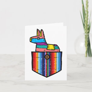 Pocket Pinata Serape Cinco De Mayo Mexican Fiesta  Card