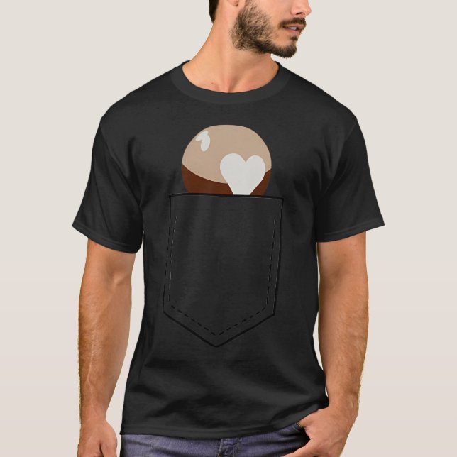 Pocket Planets Pluto (Black) T-Shirt (Front)