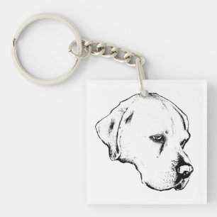 Pocket profile charm keychain