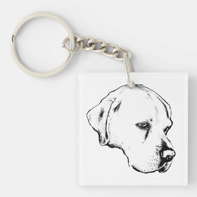 Pocket profile charm keychain (Front)