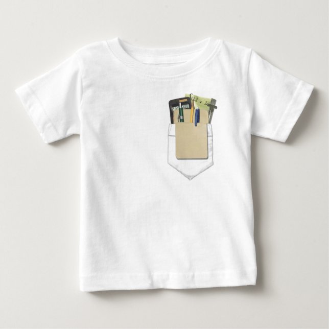 Pocket Protector Baby T-Shirt (Front)