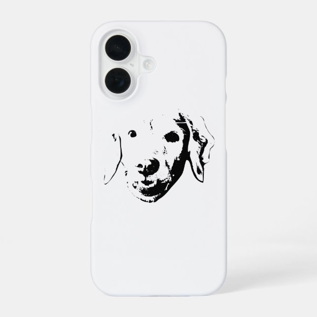 Pocket Pup Smile iPhone 16 Case (Back)