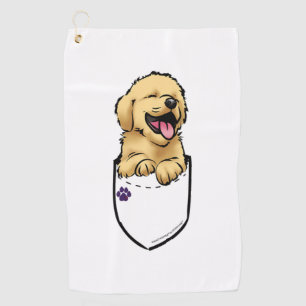 Pocket Puppiez - Golden Retriever Golf Towel