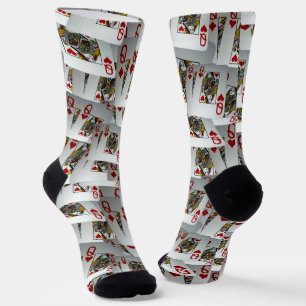 Pocket Queens Layered, Poker Socks