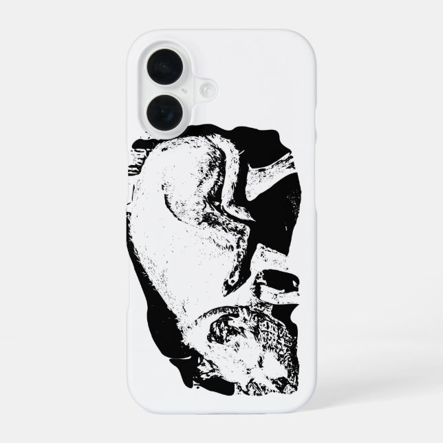 Pocket-Size Wiggle iPhone 16 Case (Back)