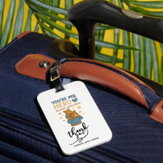Pocket-Sized Love – “You’re My Hero” Dad Luggage Tag