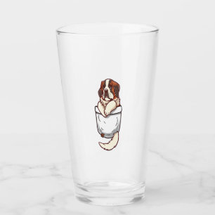 Pocket St Bernard Puppy Glass