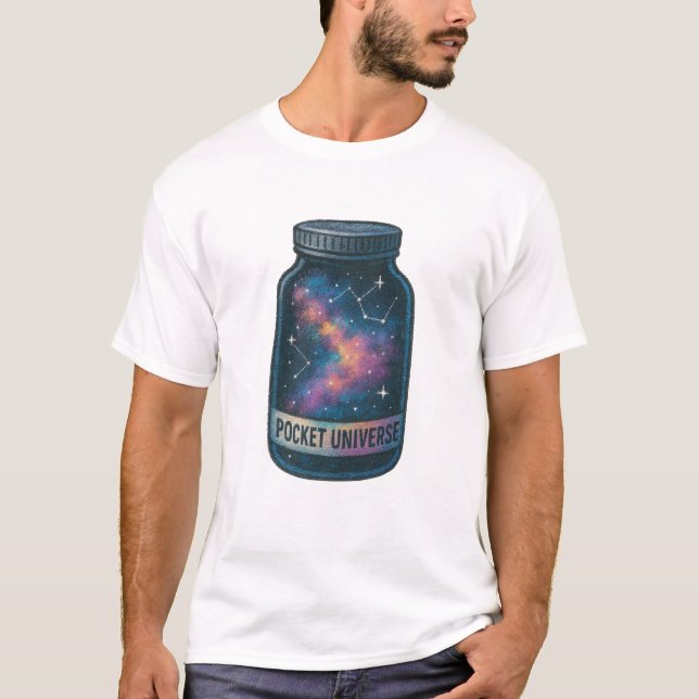 Pocket Universe Star Jar Graphic T-Shirt (Front)