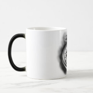 Pocket watch on a mug