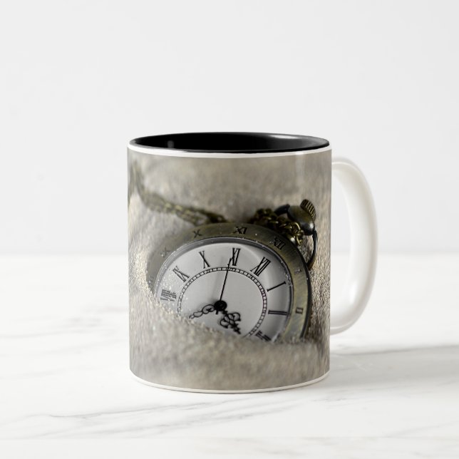 Pocket Watch  - The Sands of Time Two-Tone Coffee Mug (Front Right)