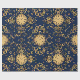 Pocket Watch Wrapping Paper