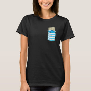 Pocket White Chocolate Bar Funny Chocolate T-Shirt