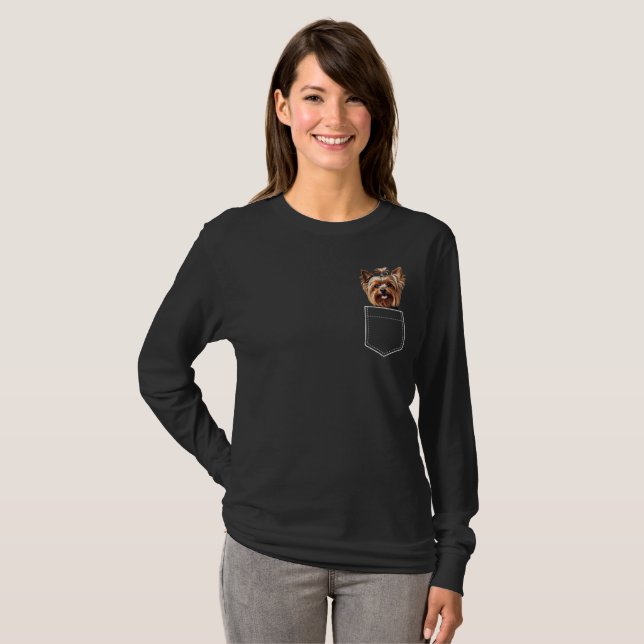 Pocket Yorkie T-Shirt (Front Full)