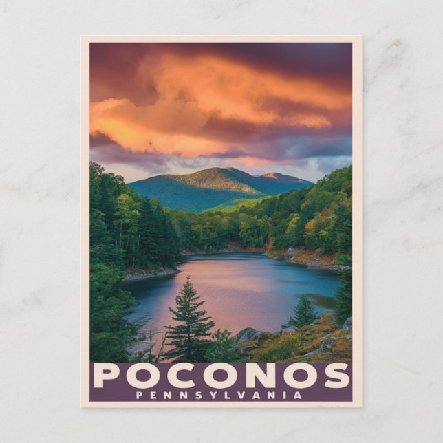 Pocono Mountains Pennsylvania Postcard (Front)