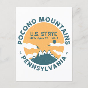 Pocono Mountains Pennsylvania - Retro Souvenirs Postcard
