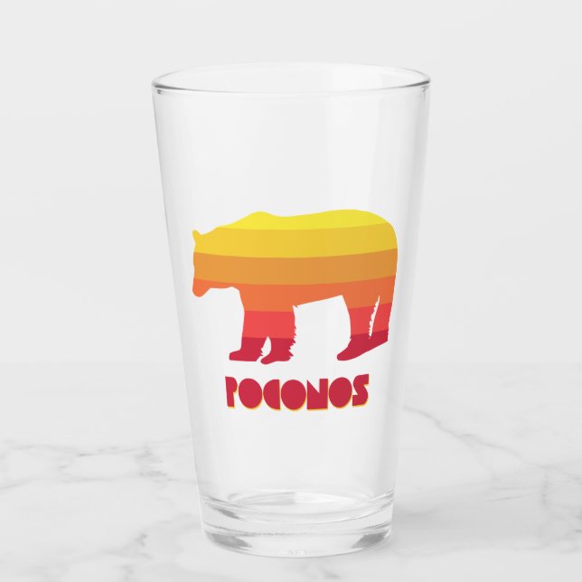 Poconos Bear Glass (Front)