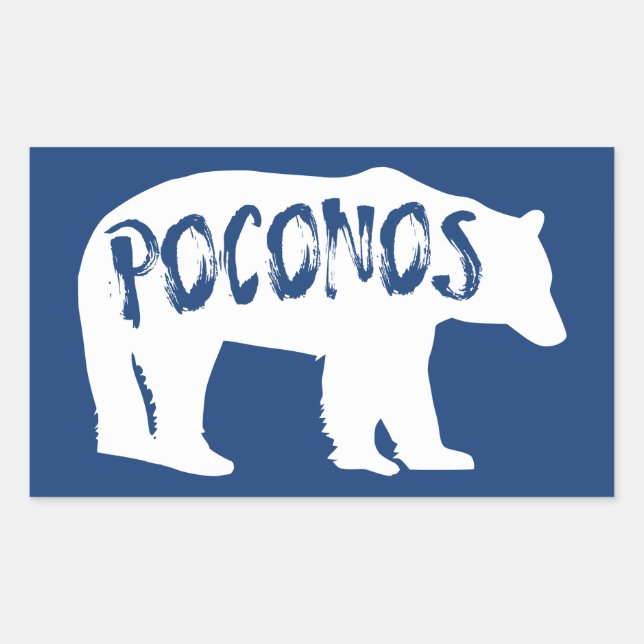 Poconos Bear Sticker (Front)