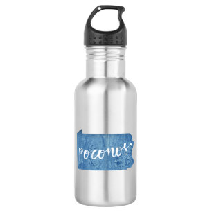 Poconos, Pennsylvania Wood Grain 532 Ml Water Bottle