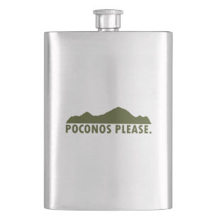 Poconos Please Hip Flask