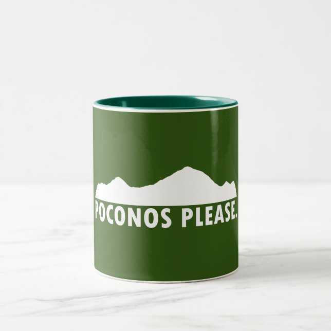 Poconos Please Two-Tone Coffee Mug (Center)
