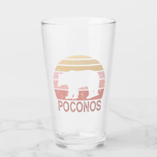 Poconos Retro Bear Glass