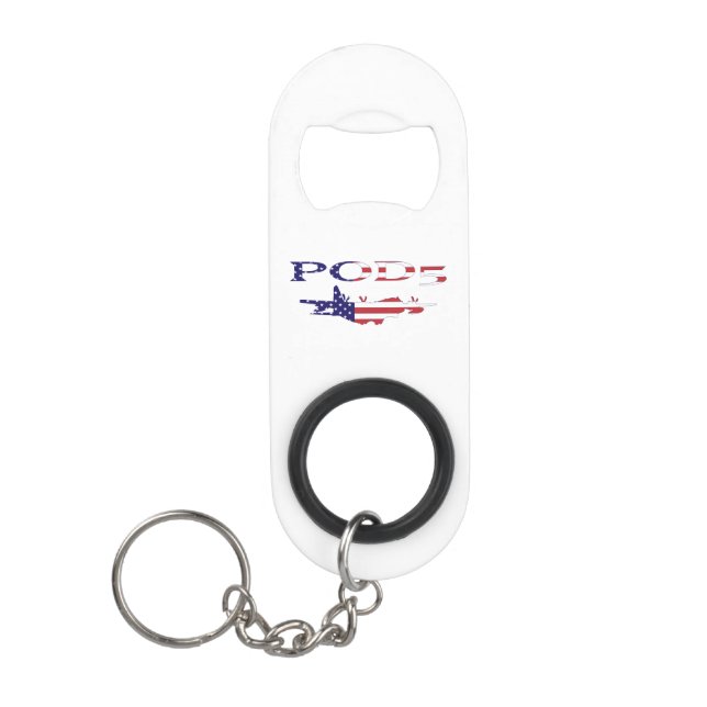 POD5 Bottle Opener Keychain Keychain Bottle Opener (Front)