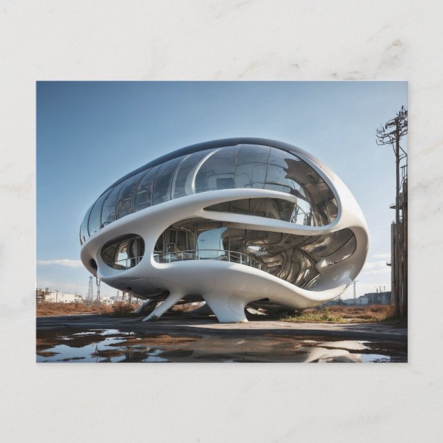 POD HOUSE FUTURISTIC POSTCARD (Front)