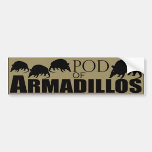 Pod of Armadillos Bumper Sticker