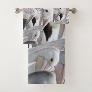 Pod of Pelicans Bath Towel Set