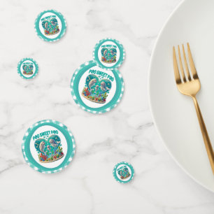 "Pod Sweet Pod" Whale Family Confetti