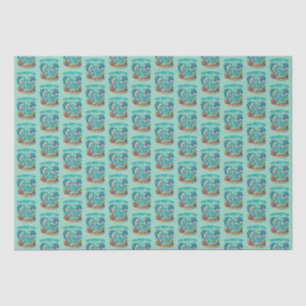 "Pod Sweet Pod" Whale Family Tissue Paper