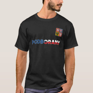 Podborany Czech Republic Heart Flag Lion Coat Of A T-Shirt