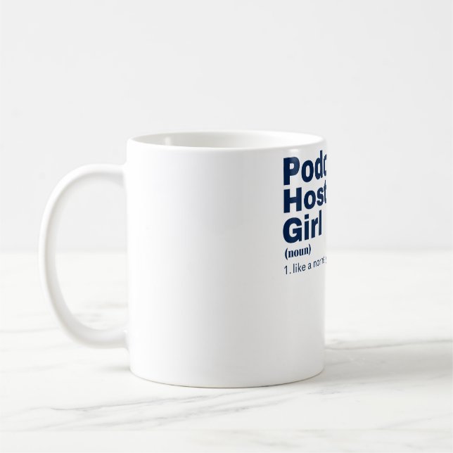 Podcast Hosting Coffee Mug (Left)