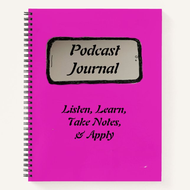 Podcast Journal Pink (Front)