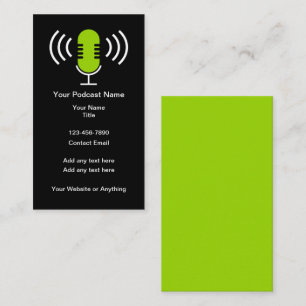 Podcast Marketing Cartes de visite promotionnels