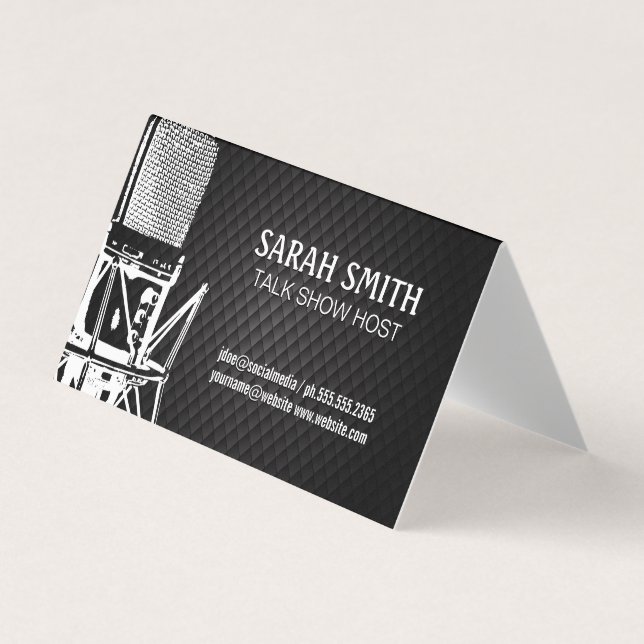 Podcast | Microphone Business Card (Front)