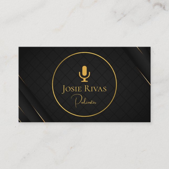 Podcast, Podcaster Carte de visite (Devant)