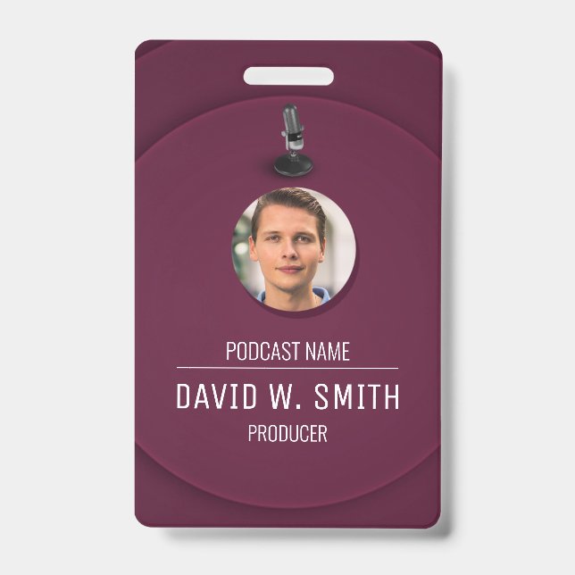 Podcast Producer/Vocal Coach/Voice actor Badge (Front)