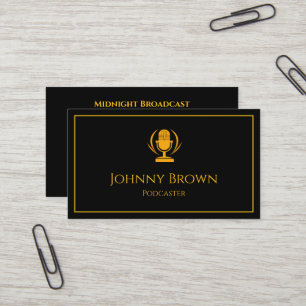 Podcaster DJ Disc Jockey Business Card