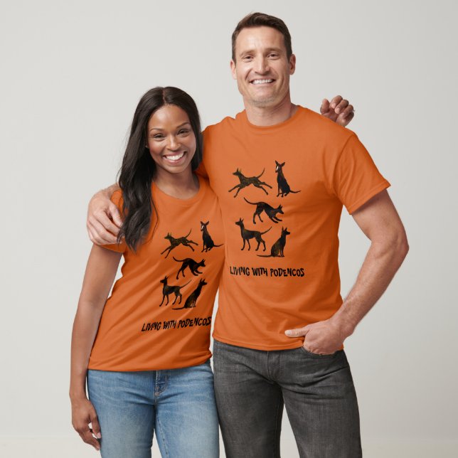 Podenco and Galgo drawing black and white T-Shirt (Unisex)