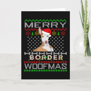Podenco Greyhound Dog Christmas Gift Idea Card