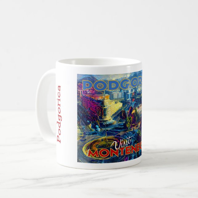 Podgorica, Montenegro Coffee Mug (Front Left)