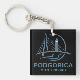 Podgorica Montenegro Europe Keychain