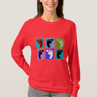 Podiatrist Gifts Popart Design of Feet T-Shirt