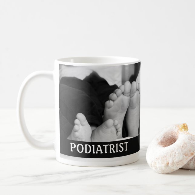 Podiatrist Medical Professional Gift Office Coffee Mug (With Donut)