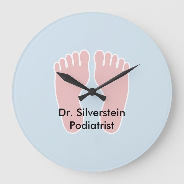 Podiatrist Office Foot Themed Clocks (Front)